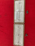 Side covers 292 bow tie Inline Six-cylinder Chevrolet CNC Billet machined.